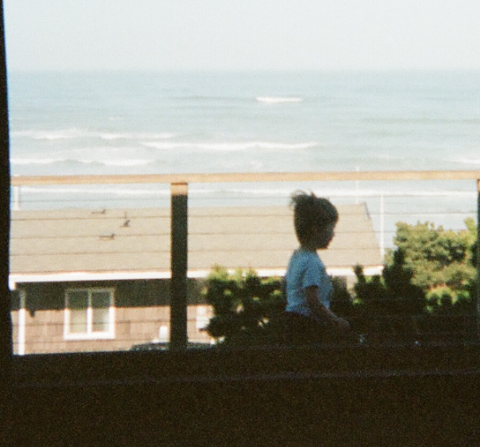 child in window